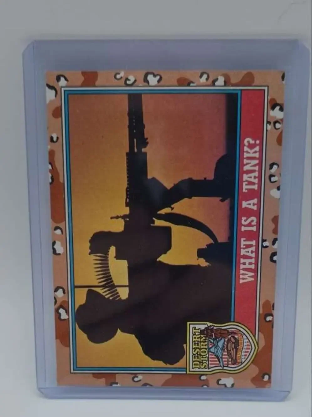 1991 Topps Desert Storm #140 What Is a Tank? Card